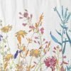 close up of patterned floral towel
