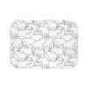 Elephant Bath Mat with non slip memory foam comfort