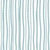 Blue Wavy Stripes on Shower Curtain