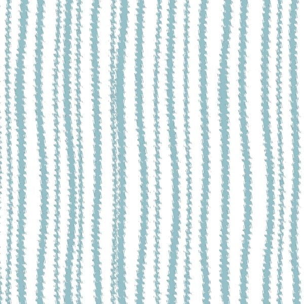 Wavy aqua eggshell Blue Striped Shower Curtain Fabric Print