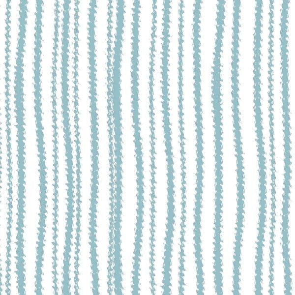 Wavy aqua eggshell Blue Striped Shower Curtain Fabric Print