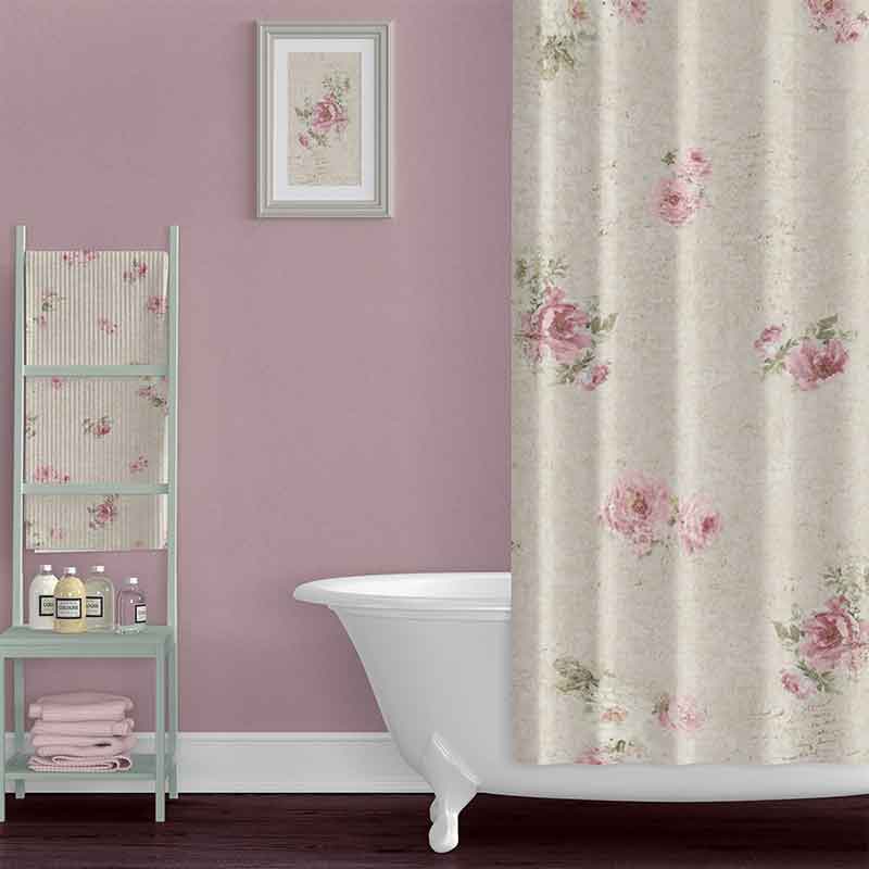 Shabby-chic-blurred-rose-floral-shower-curtain