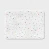Non slip quick dry, memory foam microfiber bath mat with cute colorful polka dots for kids bathroom