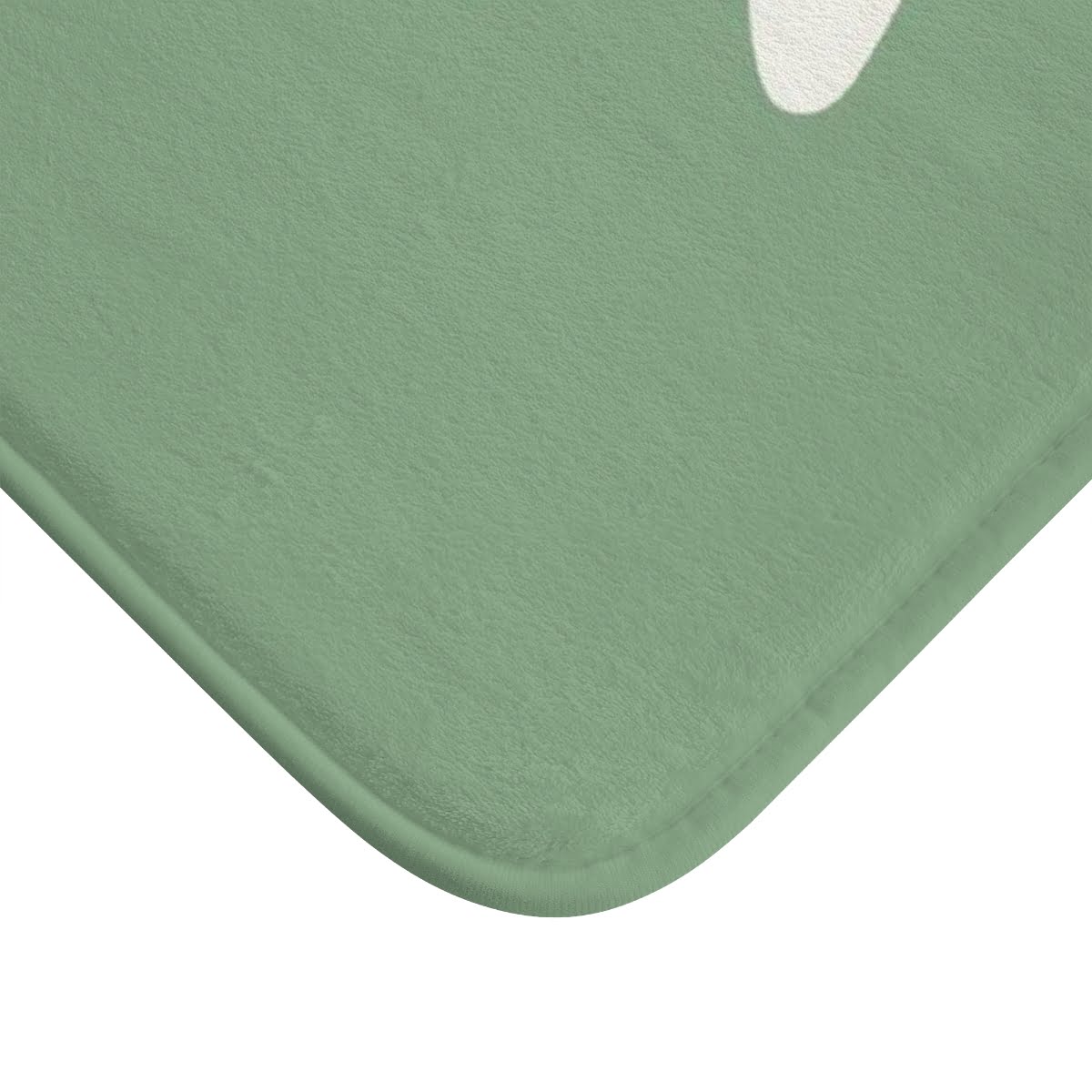 Non Slip, Memory Foam, Quick Drying Microfiber Bath Mat With Green Daisy Flower For A Modern Boho Bathroom Vibe - Image 4