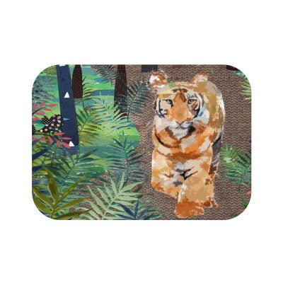 24 x 17 Bath Mat For Kids - nopn slip - tropical jungle theme