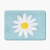 Non Slip Memory Foam Blue Daisy Flower BAth Mat For Kids