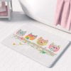 meory foam bathroom rug with owl microfiber non slip security