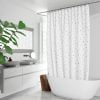 Extra Long Shower Curtain With Colorful Polka Dots For Toddler BAthroom Decor