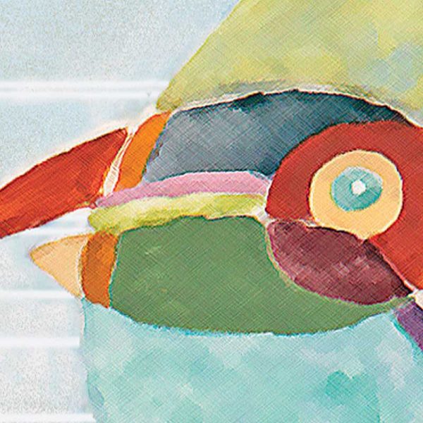 Detail of Fish ARtwork for Bathroom Decor