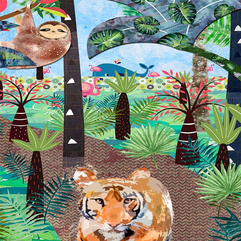 close-up-kids-shower-curtain-fabric-colorful-tiger-print