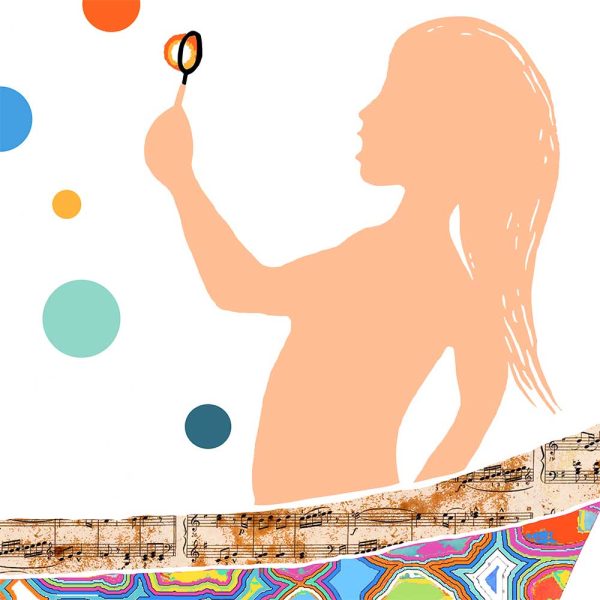 Detail View of Funny Bathroom Wall Art Print