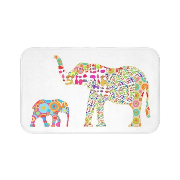 pink elephant bath mat for kids