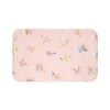 Large Bathroom Mat With Pink Butterflies And Non Slip Back For Girls Bathroom