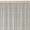 Elegant Minimal artistic black and beige striped shower curtain