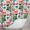 Colorful Geometric Fabric Shower Curtain