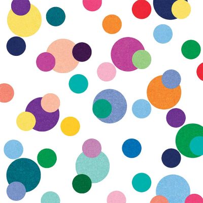 Circus Polka Dot Shower Curtain For Kids Detail View