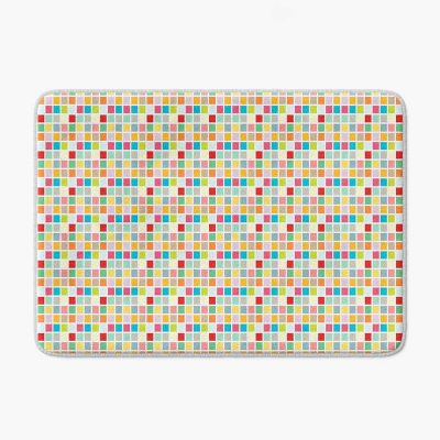 Close-up of small basin-sized bath mat (24
