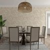 Beige watercolor wallpaper for kitchen with peel and stick vinyl, polyester, traditional, and pre-pasted options.