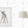 Woodland Trees Wallpaper With Contemporary Abstract Trees Weamless Pattern