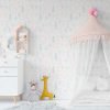 Peel And Stick Trees Wallpaper In Pink Nursery