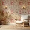 Pink unicorn and horse wallpaper bringing a fairytale touch to kids' spaces.