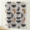 Bath Towels Geometric Set in Beige, Gray, and Brown with Matching Hand Towel