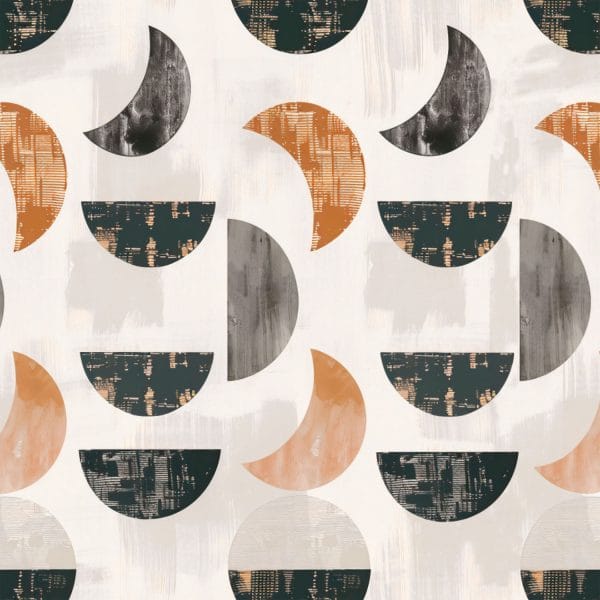 Close-up of Bath Towels Geometric Set – Beige Gray Brown Hand Towel Detail