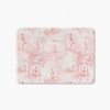 Girls ballet bath mat with swan toile pattern in soft pink tones