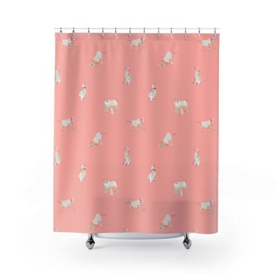 apricot-puppy-dog-shower-curtain-front-view-kids-bathroom-decor