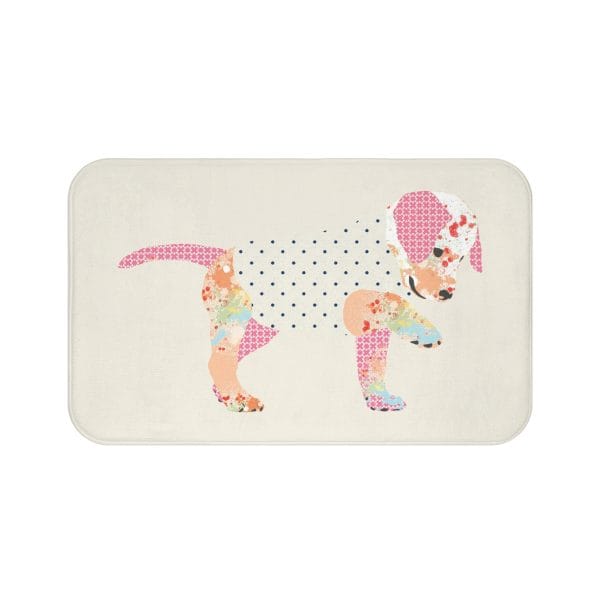 neutral-patchwork-puppy-dog-bath-mat-memory-foam-non-slip-beige-design
