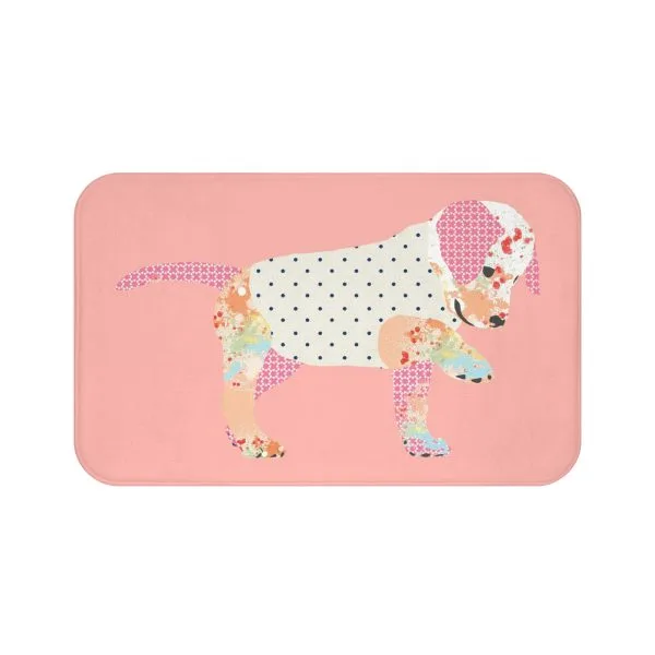 apricot-puppy-dog-bath-mat-kids-non-slip-memory-foam-rug