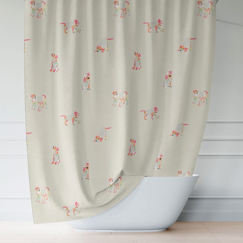 pink-puppy-dog-shower-curtain-dog-lover-bathroom-neutral-beige