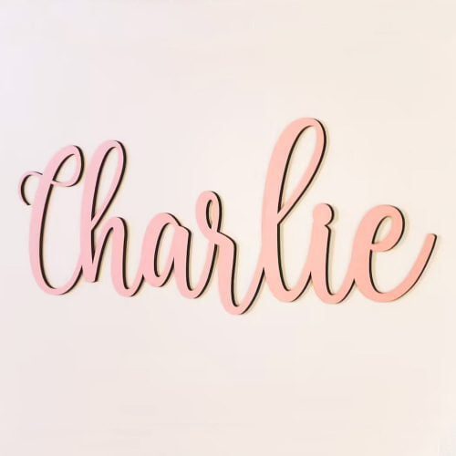 Personalized wooden wall sign name